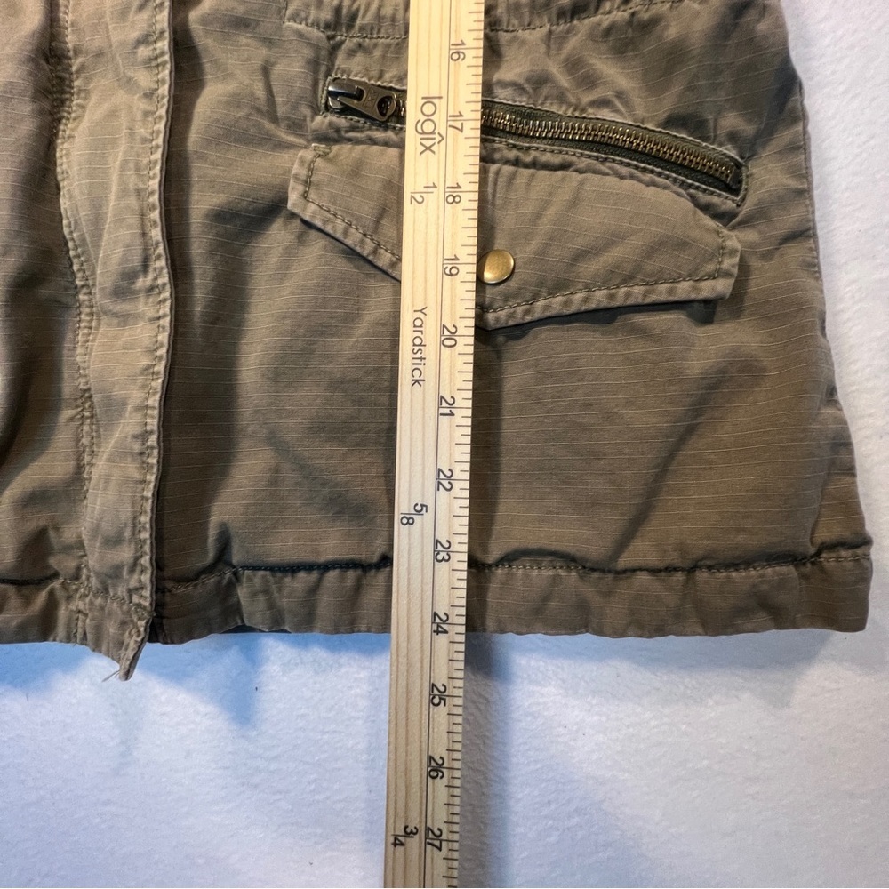 J Crew Women's Cotton Classic Twill Chino Utility Military Jacket Brown Size M - Picture 9 of 13